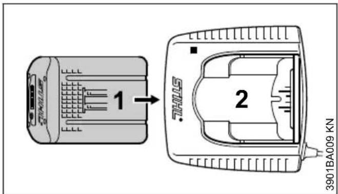 STIHL TSA 230 - Ladda batteri - 1