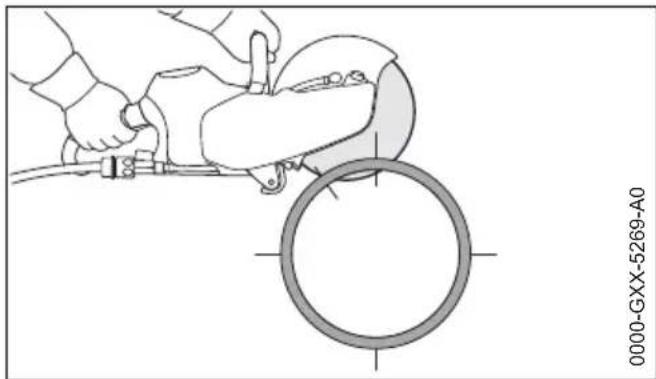 STIHL TSA 230 - Betoncső vágása - 8