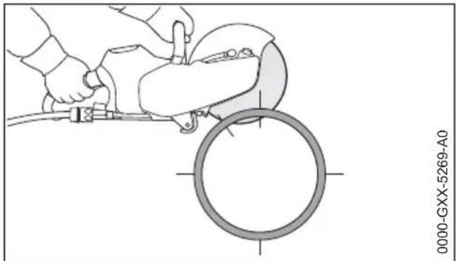 STIHL TSA 230 - Betoniputken leikkaaminen - 8