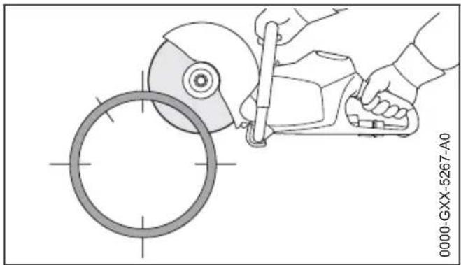 STIHL TSA 230 - Skära betongrör - 6