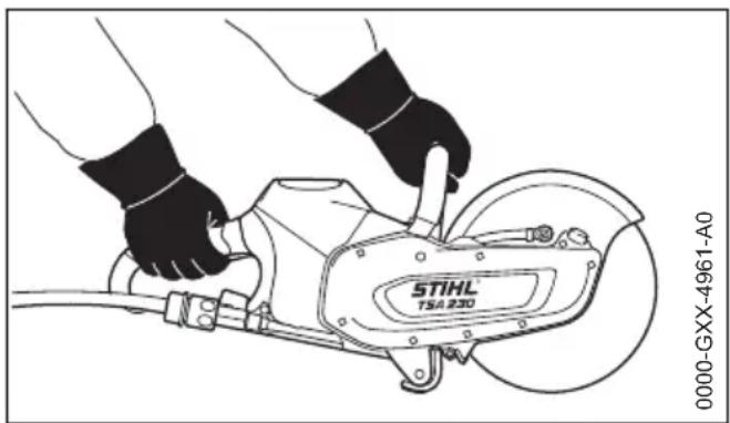 STIHL TSA 230 - Podczas pracy - 1