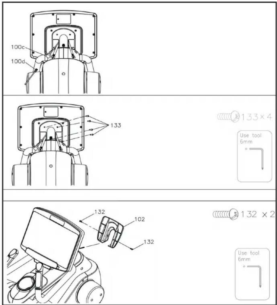 100c 100d 133 Use tool 6mm 132 102 132 Use tool 6mm