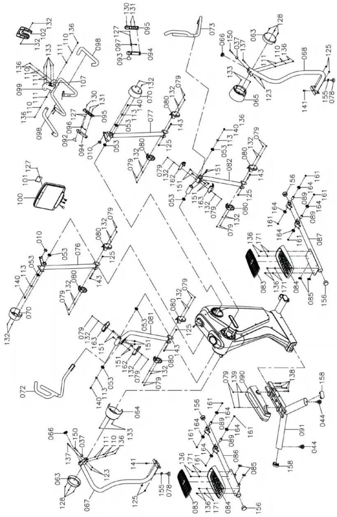 Technical schematic diagram with numbered components and dimension annotations for mechanical or electrical assembly.