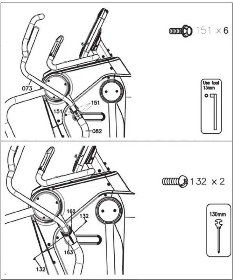 073 151 151 082 151 × 6 Use tool 13mm 132 × 2 130mm