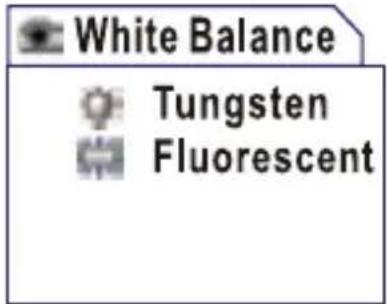 White Balance Tungsten Fluorescent