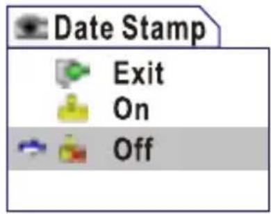 Date Stamp Exit On Off