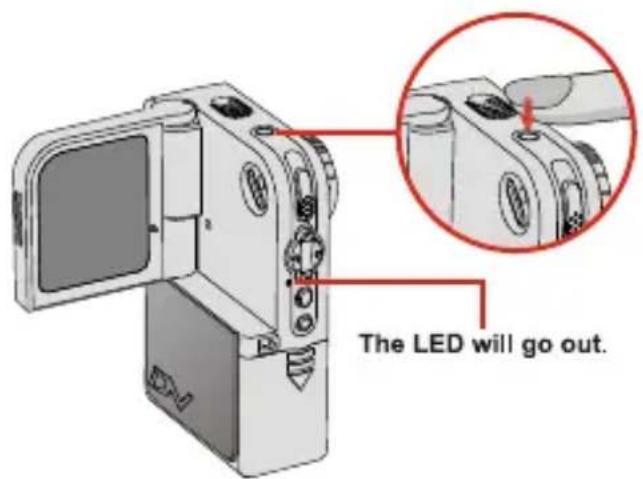 The LED will go out.