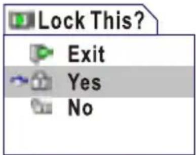 Lock This? Exit Yes No