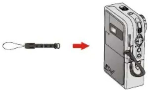 AIPTEK Pocket DV 5900 - Attaching the wrist strap (optional) - 2