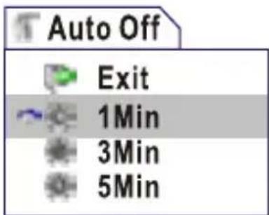 Auto Off Exit 1Min 3Min 5Min