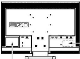 EIZO FORIS FS2332 - Location of Caution Statement - 1