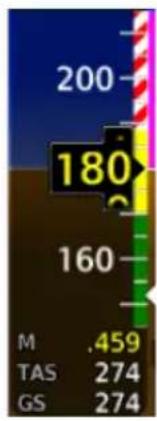 GARMIN EIS TXi - OVERSPEED INDICATIONS - 1