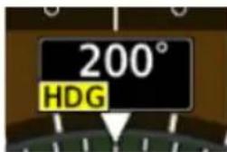 200° HDG