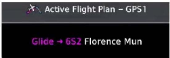 Active Flight Plan - GPS1 Glide → 6S2 Florence Mun