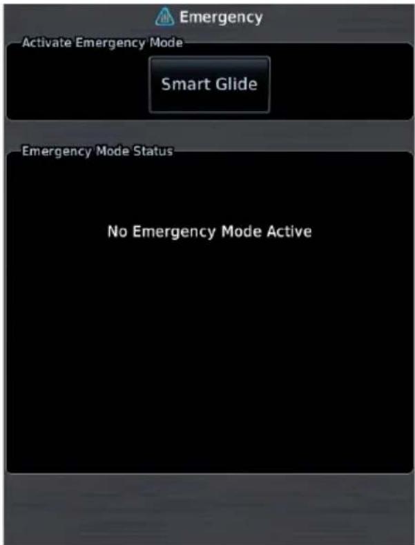 Emergency Activate Emergency Mode Smart Glide Emergency Mode Status No Emergency Mode Active