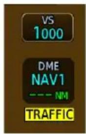 VS 1000 DME NAV1 --- NM TRAFFIC