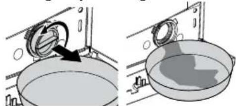 SMEG LBS105F2 - Draining remaining water and cleaning the pump filter - 3