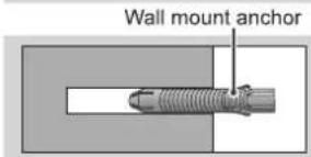 Wall mount anchor
