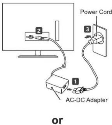 Power Cord 2 3 1 AC-DC Adapter or