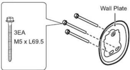3EA M5 x L69.5 Wall Plate