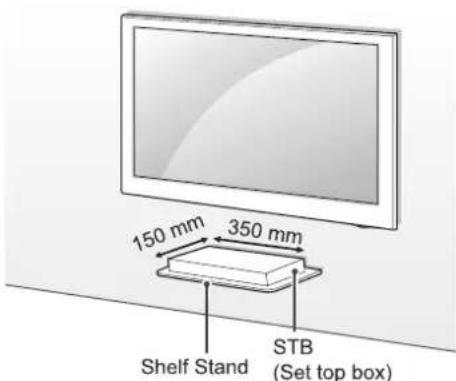 150 mm 350 mm Shelf Stand STB (Set top box)