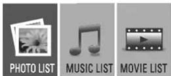 PHOTO LIST MUSIC LIST MOVIE LIST