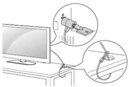 LG 24LB454A-TG - Using the Kensington security system - 1