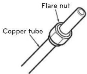 Flare nut Copper tube