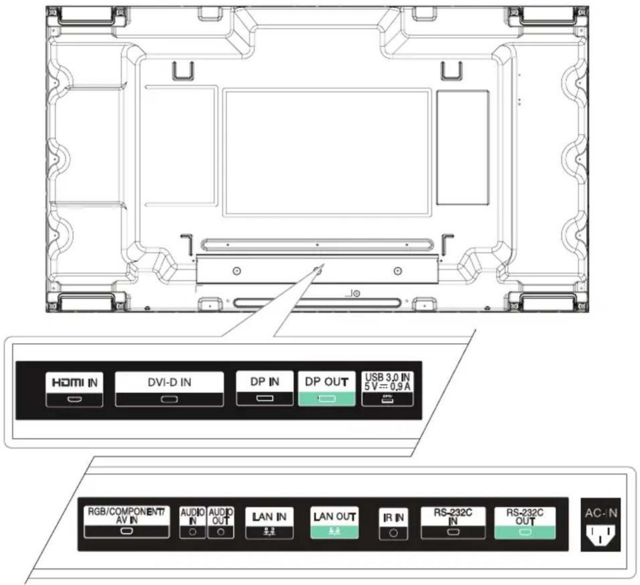 LG 55VX1D - Dele og Knapper - 1