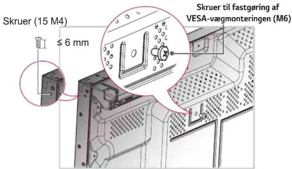 LG 55VX1D - Sådan monteres enheden - 1
