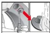 BOSCH HomeProfessional WTY88701AU - Cover for steam nozzle in the drum (depending on the model) - 1
