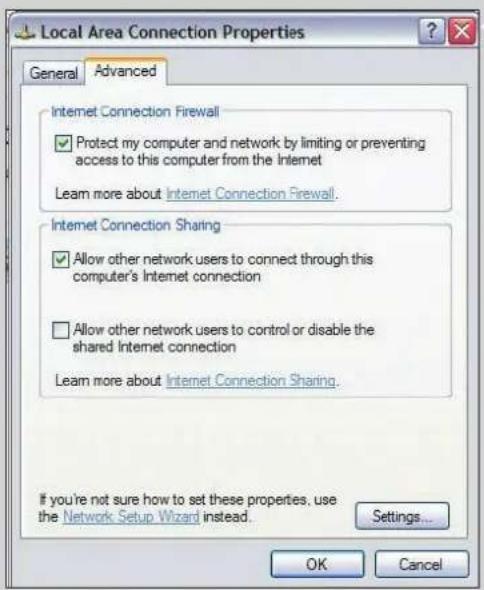 PHILIPS SL300i - Aktivering af Deling af Internet-forbindelse i Windows XP - 3