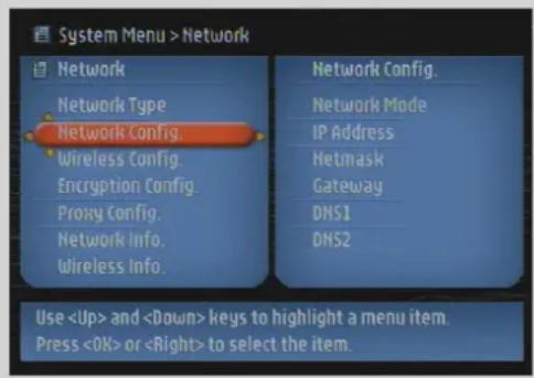 PHILIPS SL300i - Network (netværk) - menu - 1