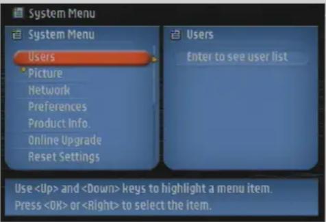 PHILIPS SL300i - Kapitel 12 - Options (indstillinger) - menu - 1