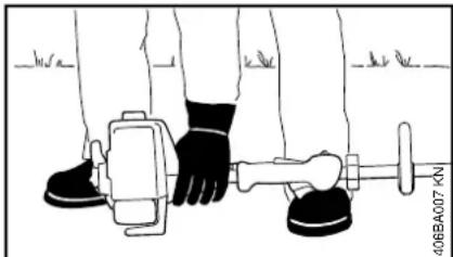STIHL KB-KM - Arranque del motor - 1