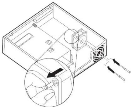 LENOVO ThinkCentre M57 6087 - Replacing the system fan assembly - 3