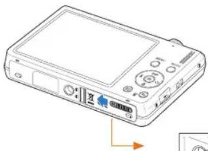 SAMSUNG ST94 - Isætning af batteri og hukommelseskort - 1