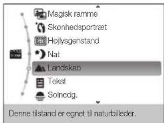 SAMSUNG ST94 - Brug af scenetilstanden - 1