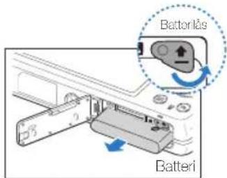 SAMSUNG ST94 - Udtagning af batteri og hukommelseskort - 2