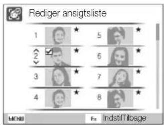 SAMSUNG ST94 - Rangliste for foretrukne ansigter - 1