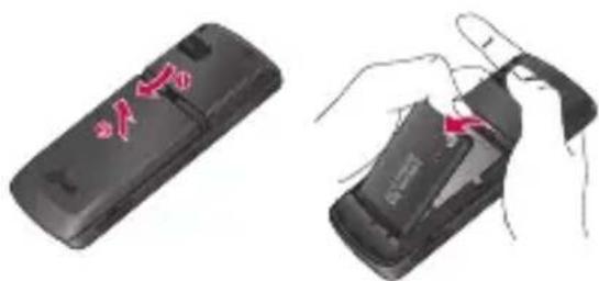 LG KU250 - Fastgør batterilåget. - 2