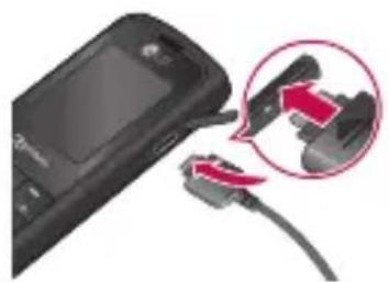 LG KU250 - Sett inn USIM-kortet. - 1