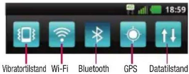 LG Optimus True - Panelet Notifikationer - 2