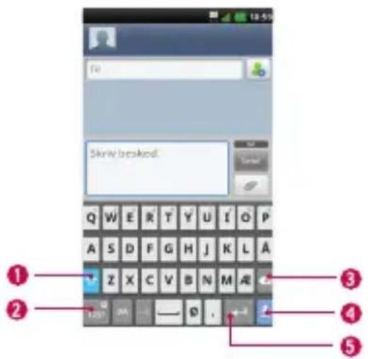 LG Optimus True - Skærmtastatur - 1