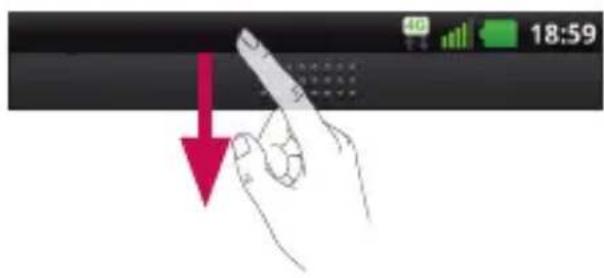 LG Optimus True - Panelet Notifikationer - 1