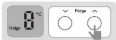 8°C Fridge ✓ Fridge ↑
