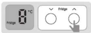 8°C Fridge Fridge ↑