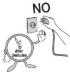 NO After 5minutes