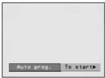 Auto prog. To start▶
