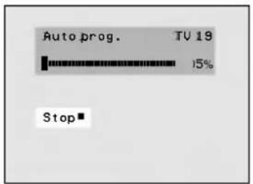 Auto prog. TV 19 15% Stop■